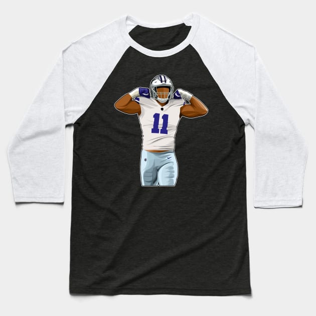 Micah Parsons #11 Sack Celebrates Baseball T-Shirt by GuardWall17